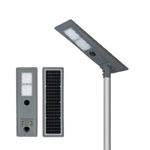 Hiệu quả cao 1920 Lumen cảm biến thông minh tích hợp ngoài trời năng lượng mặt trời ánh sáng đường phố không thấm nước IP65 đường ánh sáng LED năng lượng mặt trời đèn