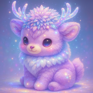 BLQ 페어리 디어 #2 무지개 빛깔의 봉제 디자이너 피규어 한정 실행 판타지 남여 공용 장난감 진열 케이스 선물 - Product Image 1