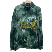 Sweat-shirt à capuche pour homme avec demi-fermeture éclair, design personnalisé en usine, motif graphique personnalisé, 400 g/m², vêtements pour homme de qualité supérieure