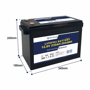 เซลล์แบตเตอรี่ลิเธียมไอออนแบบปริซึมรุ่น Lifepo4ขนาด12V 230Ah ชุดแบตเตอรี่ลิเธียมไซเคิลลึกสำหรับระบบพลังงานแสงอาทิตย์บนเรือยอชท์และรถบ้าน - Product Image 6