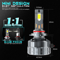 Vente Flash : Ampoule LED H4 pour voiture, 40000 lumens, 6000K, Mini H3 H11 9005 9006 880 H7, Ampoule de phare double LED super lumineuse pour voiture H1 9007