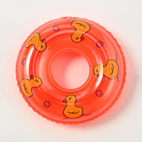 Canard gonflable coloré en PVC, mini bouée de bain pour bébé, produits de bain, jouet flottant pour piscine, anneau de flottaison pour enfants, garçons et filles, vente chaude