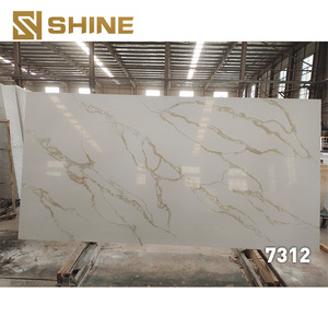 Bán buôn giá rẻ Nhân Tạo Vàng tĩnh mạch Đá Thạch Anh sinh thái thân thiện và bảo trì thấp bề mặt cho <span class=keywords><strong>worktop</strong></span> làm - Product Image 1