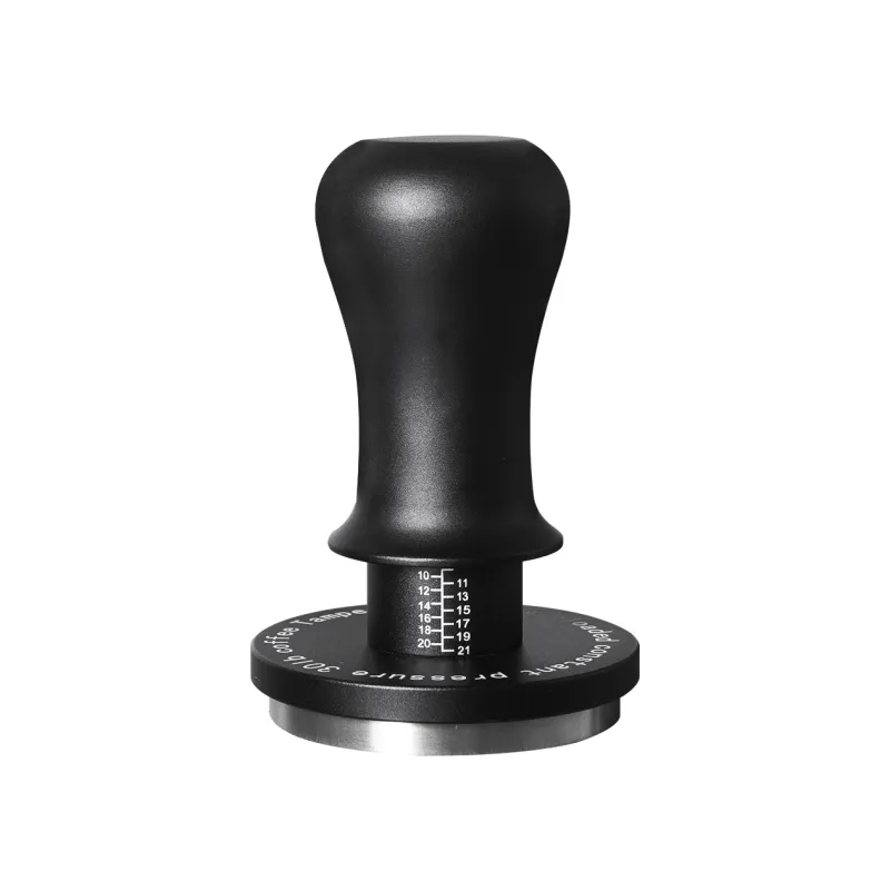 A pressão constante automática ajustável altura Tamper Barista ferramentas 51mm 53mm 58mm café Espresso Tamper com escala clara