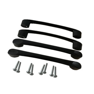 มือจับอะลูมิเนียมอัลลอยด์ Huayi Parts ขนาด 128 มม. สีดำด้าน สไตล์โมเดิร์น มินิมอล สำหรับตู้ลิ้นชัก ตู้เสื้อผ้า และบานประตู - Product Image 2
