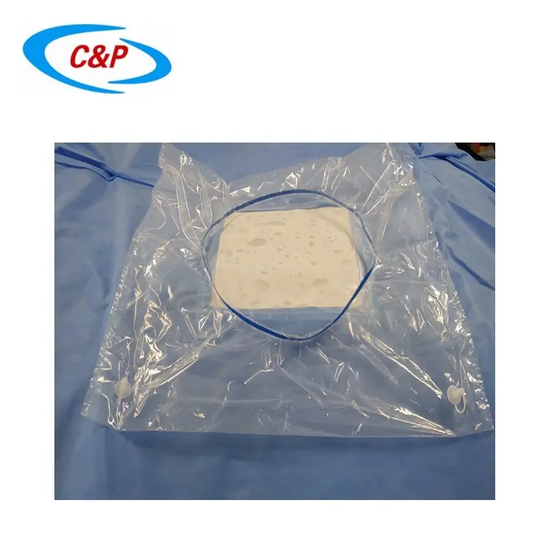 CE ISO13485 معتمد غير المنسوجة المتاح القيصرية غطاءات جراحية مع لاصق فتحة الحقيبة