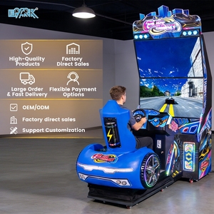 Machine de jeu de course dynamique pour enfants FEC Amusement Park, simulateur de <span class=keywords><strong>conduite</strong></span> de <span class=keywords><strong>voiture</strong></span> à monnayeur avec 2 écrans de 65 pouces - Product Image 4