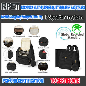Sac à couches pour bébé avec logo personnalisé sac pour maman grande capacité sac à dos de voyage multifonctionnel de haute qualité sac isolant - Product Image 6