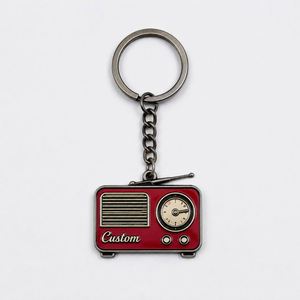 Vente en gros de porte-clés rétro personnalisés de haute qualité, porte-clés souvenirs de station de radio, porte-clés vintage en métal - Product Image 3