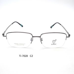 กรอบแว่นตาโลหะ Ti-7028 น้ำหนักเบา ทนทาน ทันสมัย ดีไซน์ยืดหยุ่นเพื่อความสบาย - Product Image 5