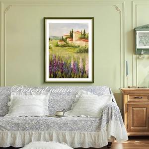 Estilo europeo moderno fresco sala de estar lienzo decorativo pintura restaurante colgante <span class=keywords><strong>Monet</strong></span> primavera brisa paisaje arte al óleo - Product Image 3