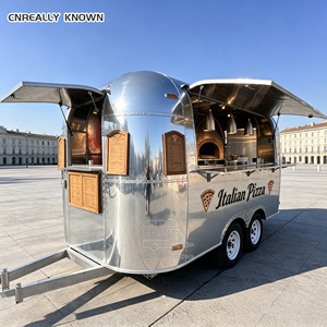 Commercial <b>BBQ</b> Trailer Fully Equipped Hot Dog Food Truck CE Range Hood Catering Kitchen - Product Image 3