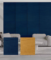 Panel de Tela de PVC de Estilo Moderno, Impermeable, Decorativo para Interiores, Tablero Prefabricado de Fibra de Bambú para Paredes de Hotel y Dormitorios