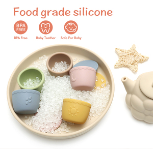 Juguetes Educativos de Cocina para Bebés, Juego de Té de la Tarde de Dibujos Animados, Silicona de Grado Alimenticio, Juguete para Niños Pequeños - Product Image 5