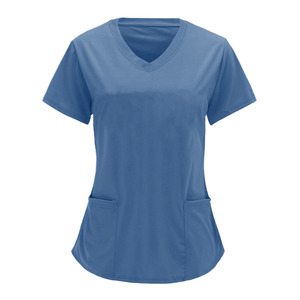 Uniforme de soignant à manches courtes imprimé pour la saison printemps 2024 - <span class=keywords><strong>Tenue</strong></span> de travail élégante pour femmes - Product Image 1