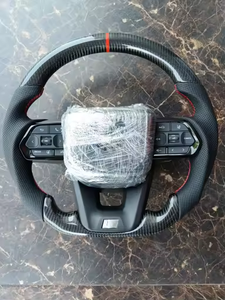 도요타 스티어링 휠 어셈블리 업그레이드 된 탄소 섬유 스타일 프라도 도요타 힐럭스 크라운 LC 랜드 크루저 쿨 도요타 프라도 - Product Image 5