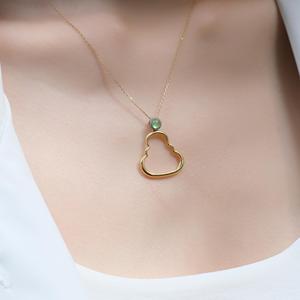Collier Gardien <span class=keywords><strong>Ombre</strong></span> <span class=keywords><strong>de</strong></span> Bouddha 18 carats en Jadeite Naturelle et Diamants, Collier Primé au Muse Gold - Product Image 4