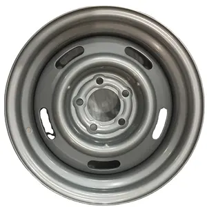 Gümüş ralli jant 15x7 5x4.75 Lug desen 5x4-3/4 "klasik araba