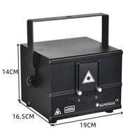 Laser en aluminium 2W-3WRGB pour l'éclairage de scène de discothèque intérieure, équipement d'éclairage de fête DJ et spectacles de lumière laser de parc