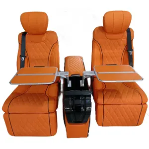 Asiento de coche eléctrico de lujo VIP Van Seat con reposabrazos consola bandeja mesa para Mercedes Benz seat Vito Metris v-class Sprinter