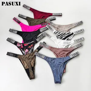 PASUXI-ropa interior Sexy para mujer, bragas con parte trasera en T, bragas