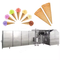 Vente en gros de qualité supérieure entièrement usine chinoise de fabrication de biscuits cornet de crème glacée gaufrés machine à fabriquer des gobelets à fleurs pour bol comestible