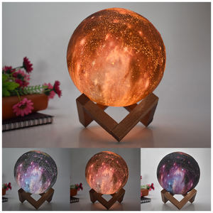 Lampe led imprimée d'un côté représentant la lune, tunique magnétique flottante, disponible dans 7 couleurs, luminaire décoratif d'intérieur, nouveau modèle <span class=keywords><strong>de</strong></span> luxe, USB, - Product Image 3