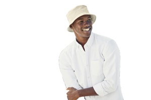 Wholesale Customized Cotton Bucket Hat Embroidered Logo Adult Outdoor Travel Daily Use Fisherman Hats White Cartoon <b>Leaf</b> Pattern - Product Image 3