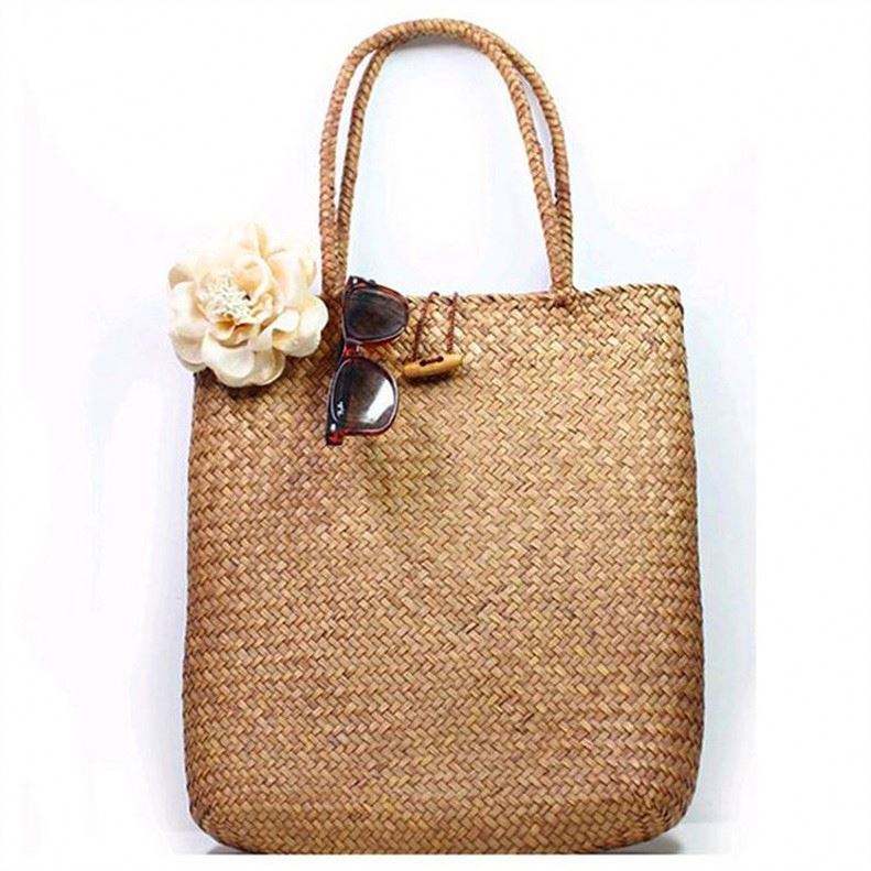Best Selling Custom Paper Straw Bag Oversized Beach Tote Handwoven