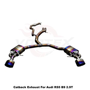 ท่อไอเสีย Vortex Lightweight Gold Titanium Catback สำหรับ Audi RS5 B9 2.9T ปี 2019-2025 ระบบแข่งขัน Track-Spec - Product Image 3