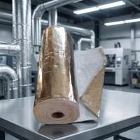 Matras Fiberglass Berlapis Aluminium Reflektif untuk Isolasi Termal