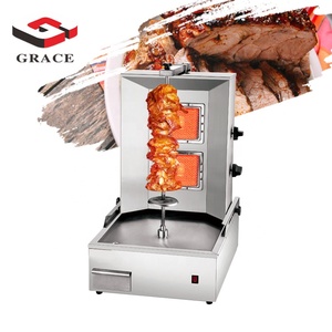 Máquina Comercial Automática de <span class=keywords><strong>Shawarma</strong></span> y Kebab a Gas Vertical de <span class=keywords><strong>2</strong></span> Quemadores y 220V - Product Image 3