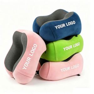 Promotional Gift Custom LOGO Printed Modern Neck Travel Pillow Neck Pillows Cushions U Shaped Memory Foam Neck Pillow - Product Image 1