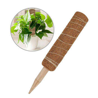Poteaux de soutien pour plantes en coco coir, poteaux de jardin en PVC et bois avec fibres de coco pour la croissance des plantes