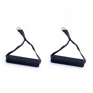 11피스 TPE 저항 밴드 세트 (핸들, 다리 발목 스트랩 및 휴대용 가방 포함) 탄성 피트니스 체조 루프 - Product Image 4