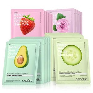 Masque facial coréen hydratant à l'extrait de fruit et à l'aloe vera, masque en feuille personnalisé à la vitamine C - Product Image 1