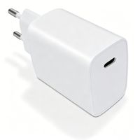 Chargeur mural USB-C rapide 65W GaN PD 3.0 QC3.0 avec prise EU pour ordinateur portable, téléphone portable, écouteurs avec protection SCP et OTP