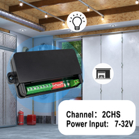 Récepteur universel de porte de garage 433 MHz de haute qualité, 2 canaux, module relais AC/DC 7-32V pour contrôle de portail, livraison rapide