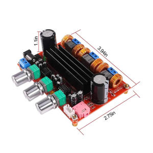 Carte d'amplificateur numérique 2.1 canaux XH-M139, tension large bande 12V-24V, TPA3116D2 2*50W+100W, composants électroniques - Product Image 4