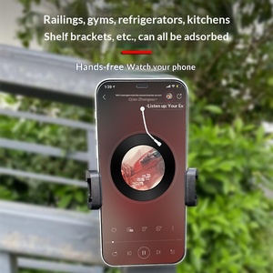 Hot Sale Gym Sports Holder Magnetic Base Lazy Phone Mount Anti-Shake Clamping Holder Rotatable Phone Mount for Gym Record - Product Image 4