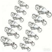 Usine En Gros En Acier Inoxydable Homard Griffe Fermoir PVD Plaqué Or À La Mode Bijoux Chaîne Accessoires Mariages Parties No Fade