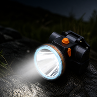 Linterna Frontal LED Recargable XJ-5201 de 50W, Impermeable, de ABS, con Carga Tipo-C, Alcance de 200-500m, Batería Dual de Litio, para Patrullaje y Camping