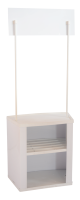 Comptoir promotionnel portable en PVC, pliable, pour exposition et dégustation en supermarché