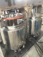 Machine d'extrusion hydraulique automatique en acier inoxydable de 200 L pour la pâte de résine époxy chimique, adhésif visqueux, machine de décharge