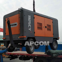 Compresseur d'air à vis APCOM 8bar 10bar 15bar 18bar 20bar 25bar 30bar à moteur diesel 50 CFM 17 bar 700 CFM Compresseur haute pression
