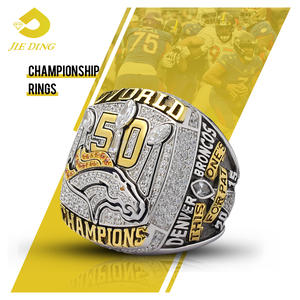 Nfl2015 Broncosdenver Kampioenschap Ringen Custom Kampioenschap Ringen Fan Collectie Sportring Voor Mannen - Product Image 1