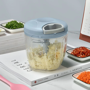 Picadora de Carne Manual de 900 ml, Procesador de Alimentos Manual, Picadora de Ajo Giratoria, Trituradora de Cebolla, Licuadora, Cortadora de Verduras, Mezcladora - Product Image 3