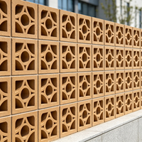 Offre Spéciale : Blocs Creux Muraux en Terre Cuite Jaune Terre, Motif Carreaux Muraux