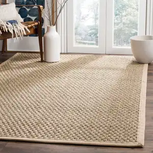 Anti Jute Teppich für Wohnzimmer Jute Teppich mit Quaste für Wohnzimmer Künstliche Jute Wohnzimmer Teppich