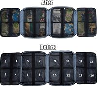 Étui de transport pour jeux de société en PVC, rangement extensible avec 18 poches pour les pièces de jeu, les jetons, les cartes, sac organisateur portable